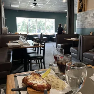 a plate of food on a table