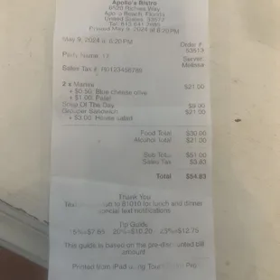 Price of soup $9.  Way overpriced