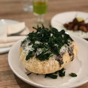 Black truffle puff bread