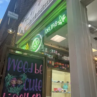 The storefront with custom design by Katrina Kelly on board.