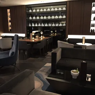 the bar and lounge area