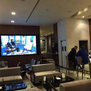 Large TV sitting area