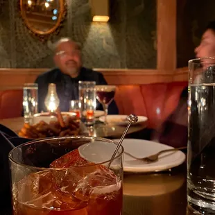 The peach and cedar smoked old fashioned