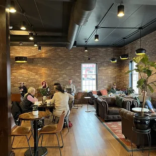 people sitting at tables