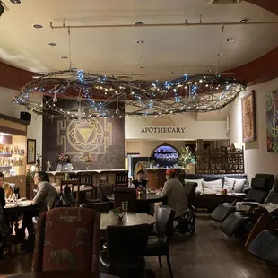 people sitting at tables