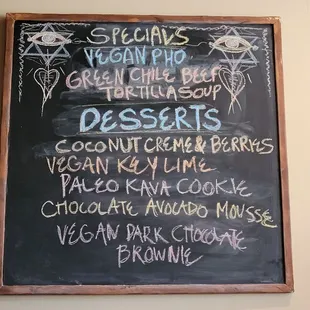Daily specials