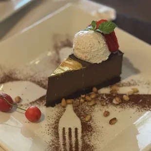 Mayan gold cheesecake