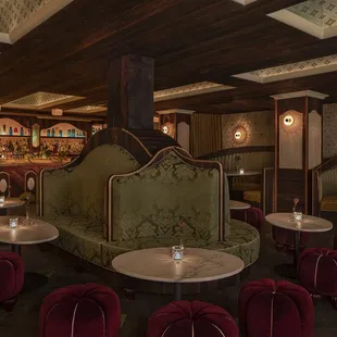 the interior of a restaurant