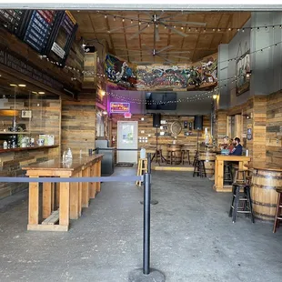 the inside of the restaurant