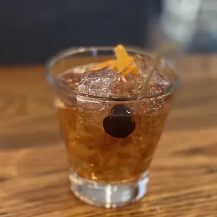 Straight up Buffalo Trace old fashioned