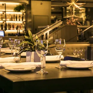 interior, sushi and sashimi