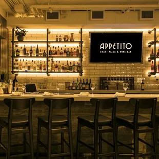 Our wine bar is the perfect spot to people watch or catch the latest game!