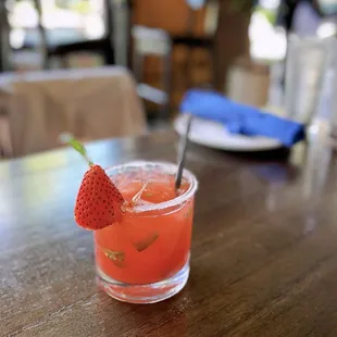 Strawberry Basil Vodka Smash