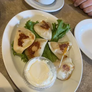 Pierogi...nice grilling