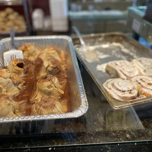 a variety of baked goods