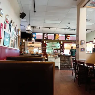 the interior of the restaurant