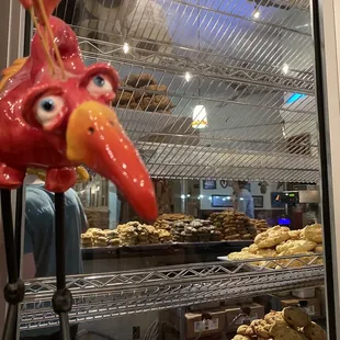 Table with a view of cookies