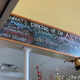 This week's specials