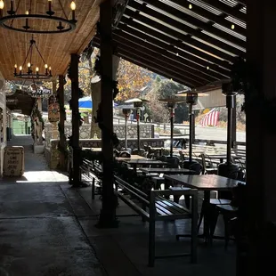 the patio area was nice, it was a bit too for us though so we sat inside.