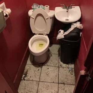 a toilet and sink in a bathroom