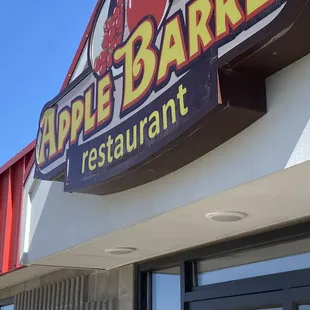 the front of the restaurant