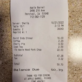 A bit pricey, but hey, at least they were open!