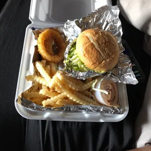 Classic American burger everything was fresh and tasted amazing