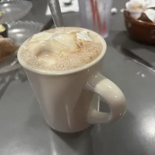 Hot cocoa with whipped cream