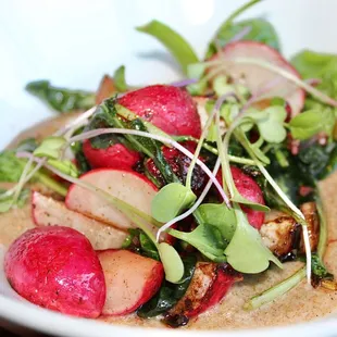 We had the Roasted Spring Radishes as our side of vegetables.