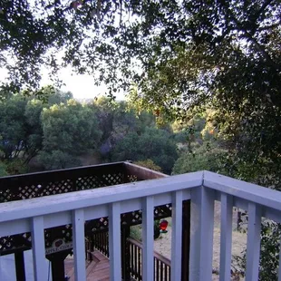 View from the balcony of the Apple Blossom room