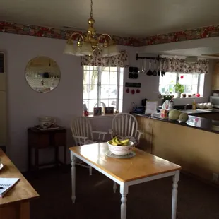 Kitchen and common area.