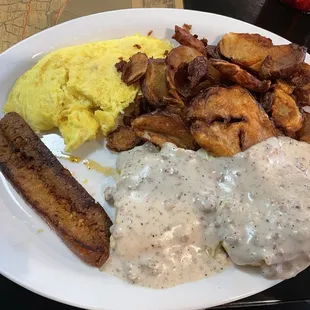 Biscuits &amp; Gravy (Half Order) w/ Side Santa Fe Sausage