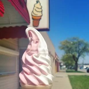 strawberry twister cone my favorite