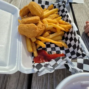 Nuggies and fries