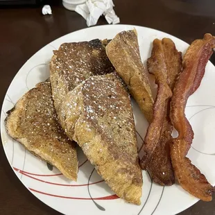 French toast with bacon