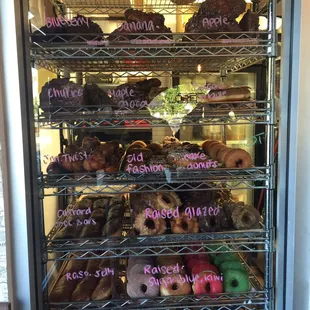 food, donuts, dough desserts