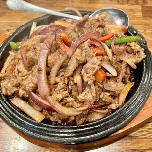 a bowl of meat and vegetables