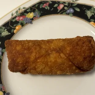 Egg roll with baby shrimp