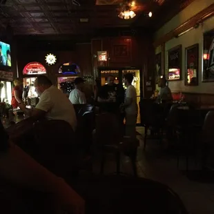 people sitting at the bar