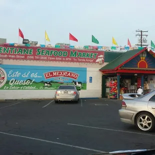 Parking lot view of store front