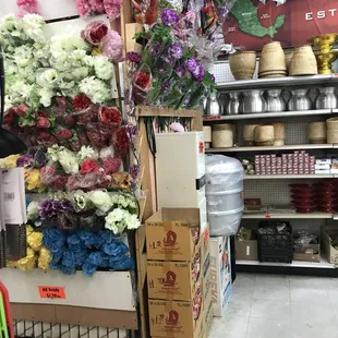 a variety of flowers