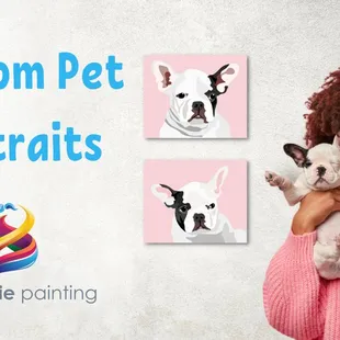 Custom Hand-Drawn Pet Portraits.