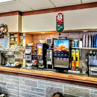 a view of the counter