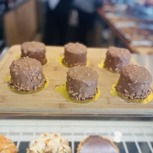 Chocolate mousse crunch cake - delicious!