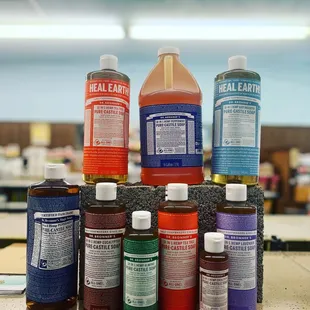 Dr Bronner's since 1858 certified organic oils Certified fair trade All in One Soap