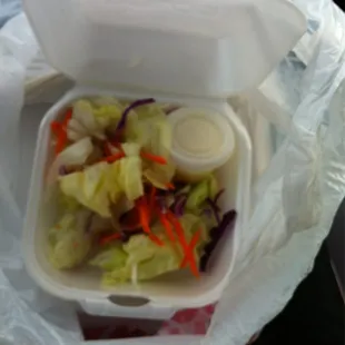 To go salad- came with meal
