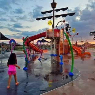 Pirate theme splash pad...