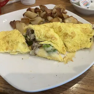 Cheesesteak Omelette