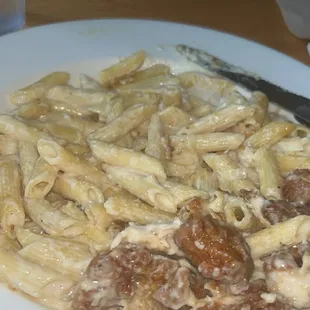 Four Cheese Mac &amp; Cheese with Honey Pepper Chicken Tenders