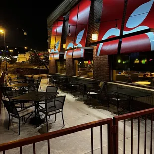 Out door seating area